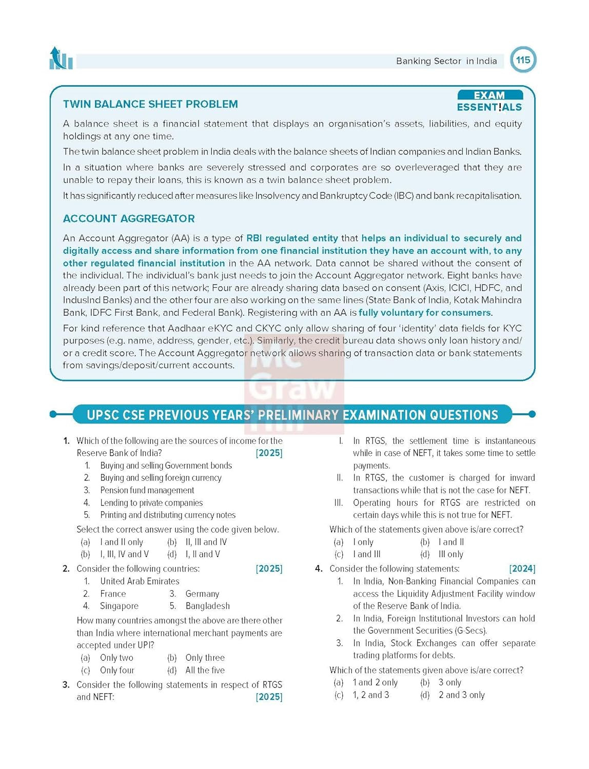 McGraw Hill Bhartiya Arthvyavastha 7th Edition 2026-27 With 16 Years UPSC Prelims PYQs (2010–2025) 400+ Practice Questions By Nitin Singhania