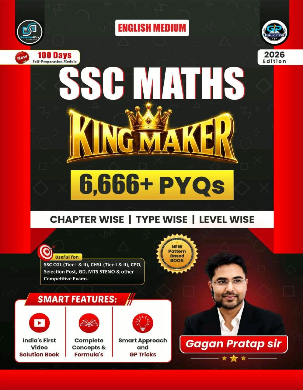 GP SSC Maths King Maker 6666+ PYQs English Medium By Gagan Pratap Sir