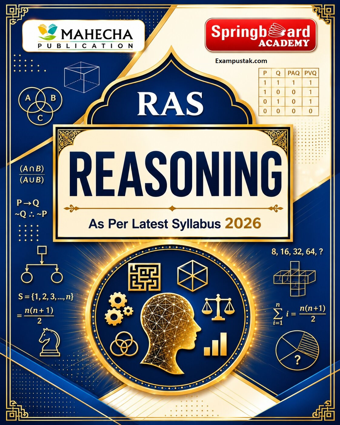 Mahecha Springboard RAS Pre Reasoning Bilingual (Hindi+English) Based on New Syllabus 2026 New Edition June 2026