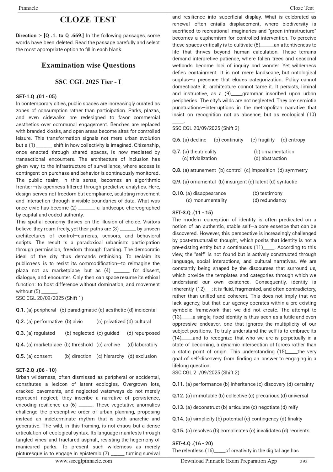 Pinnacle SSC English 7600+ ebp (Eduquity Based Pattern) Chapter wise MCQ Updated Till May 2026 Hindi Medium 8th Edition 2026
