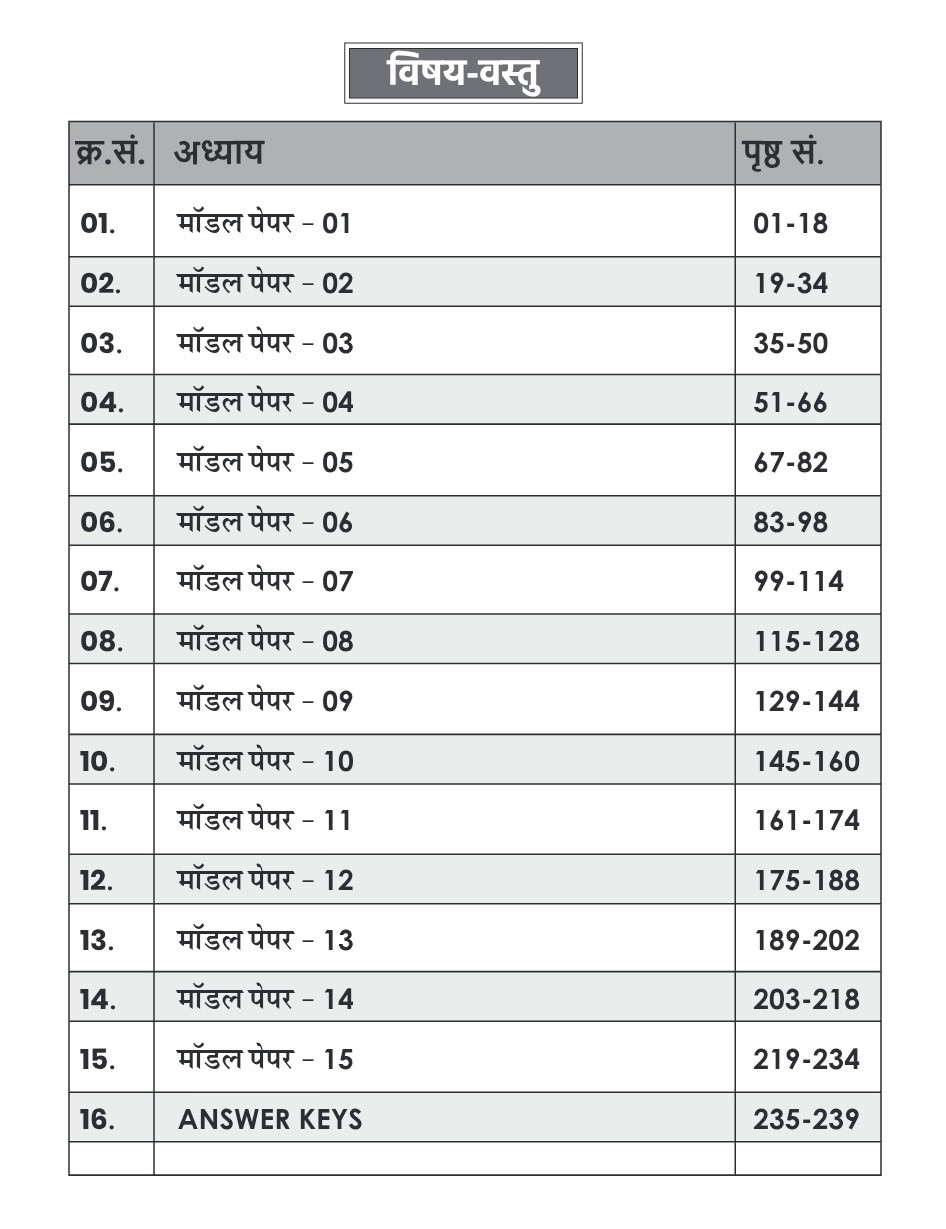 Prayas Second Grade Paper-1 Samanya Gyan (GK) Param-15 Practice Model Paper New Edition 2026