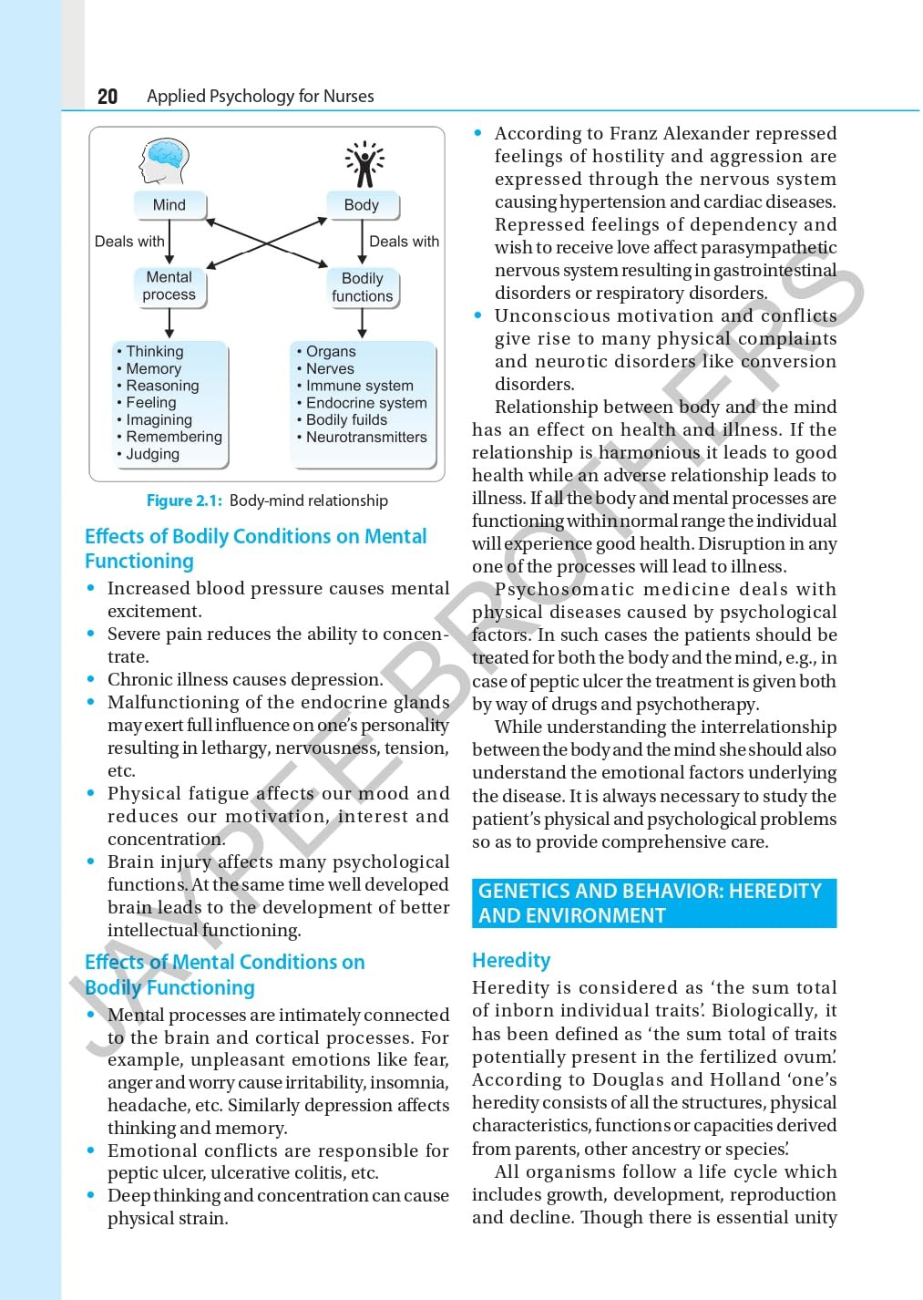 Jaypee BSc Nursing First Semester Applied Psychology for Nurses 6th Edition 2025 By R Sreevani