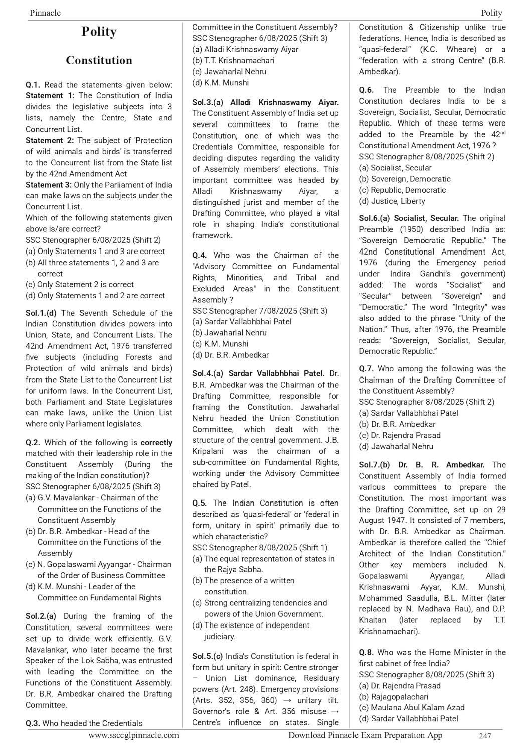 Pinnacle SSC General Studies 6500+ ebp (Eduquity Based Pattern) Chapter wise MCQ Updated Till May 2026 English Medium 8th Edition 2026