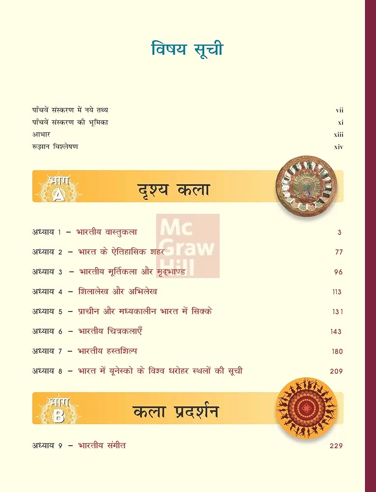 Mc Graw Hill Bhartiya Kala Evam Sanskriti by Nitin Singhania (IAS) M Lakshmikant for UPSC CSE 2025 Hindi Medium 5th edition 2025 For Civil Services Exam - Prelims, Mains and Interview State PSCs exams PCS exams