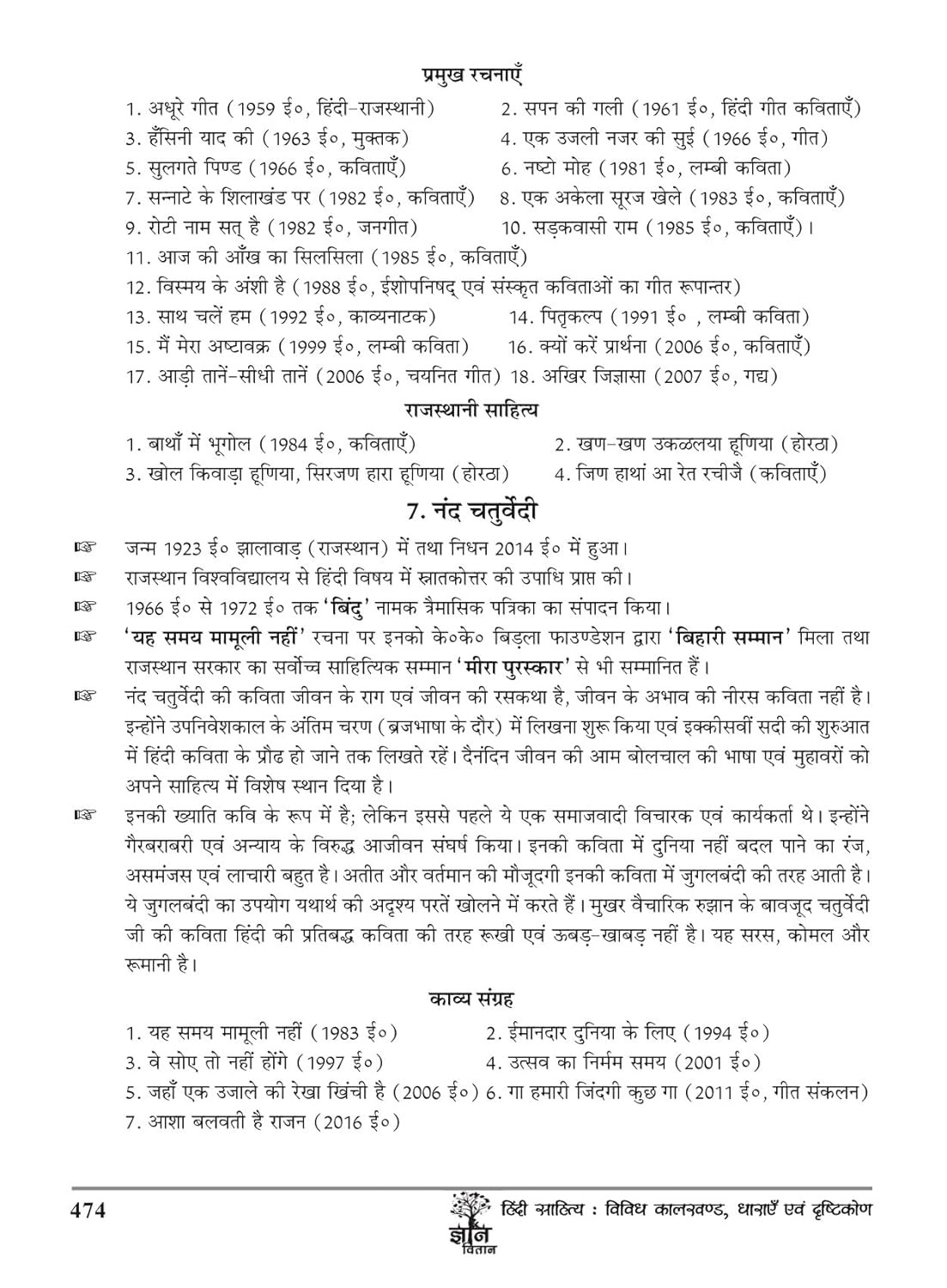 Gyan Vitan Hindi Sahitya (SECOND EDITION ) By Dr K R Mahiya Rajendra Netad