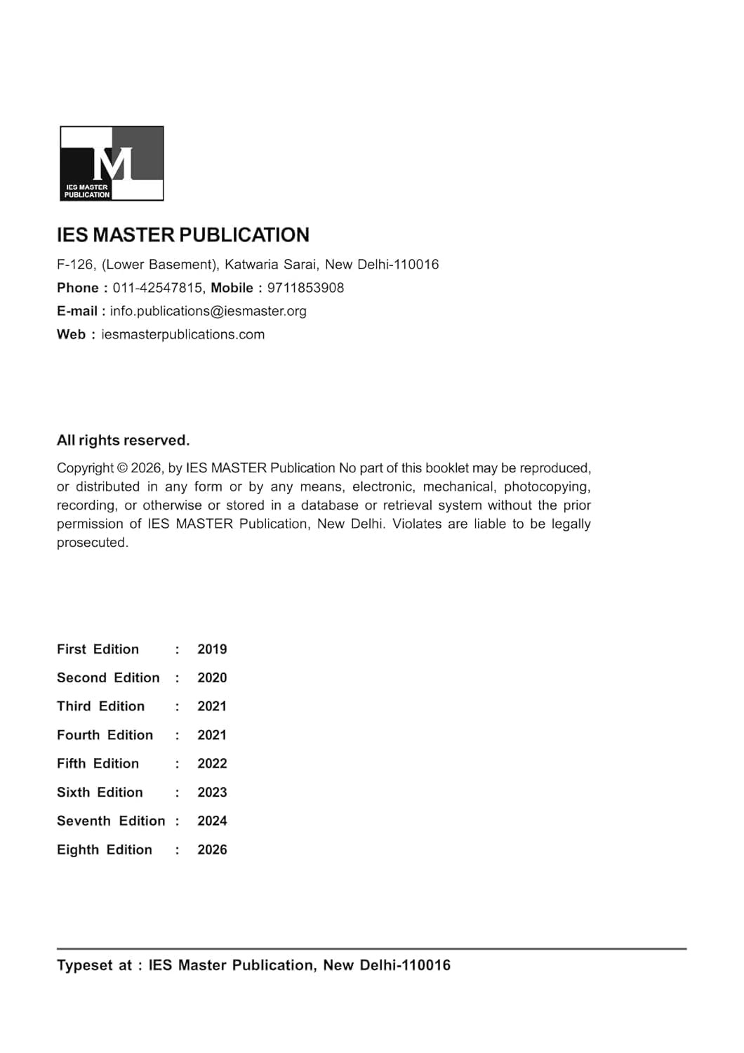 IES Master SSC JE 2026 Civil Engineering Previous Years Topicwise Objective Detailed Solution with Theory (2004-2025) 8th Edition 2026