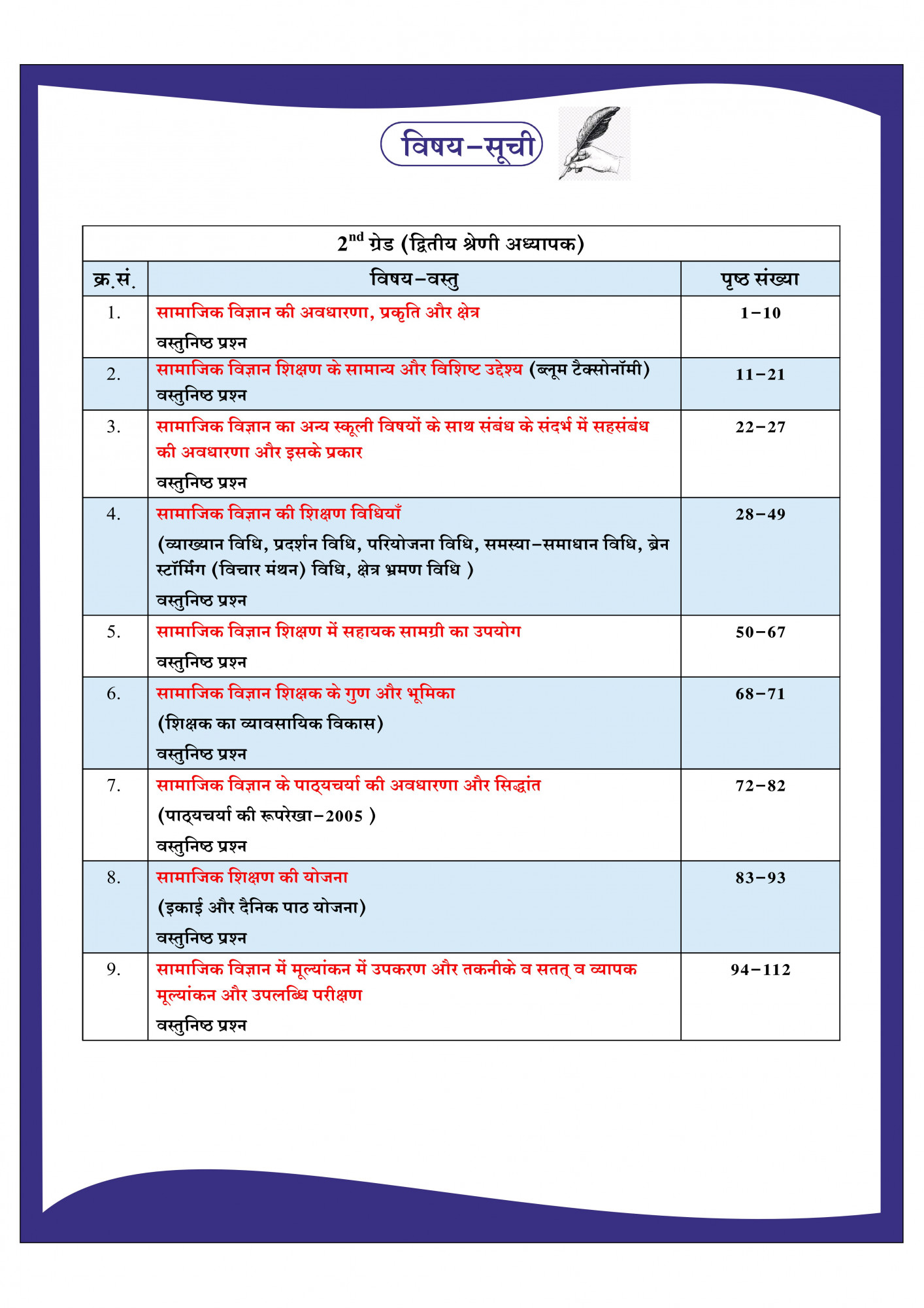Dhindhwal Second Grade Social Science Mangal Teaching Methods (Samajik Vigyan Mangal Shikshan Vidhiya) New Edition April 2026