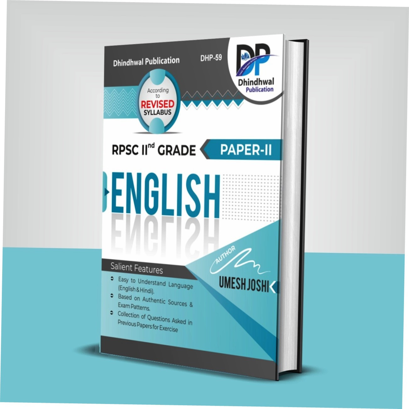 Dhindhwal 2nd Second Grade RPSC ENGLISH Paper-2 By Umesh Joshi Latest Edition-2025