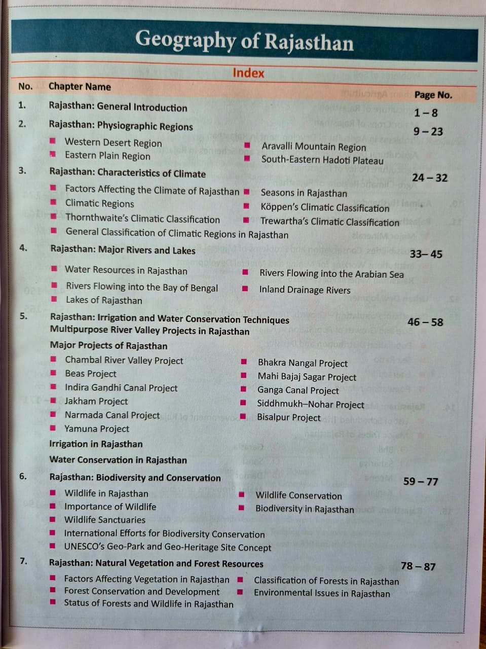 Samyak RAS Pre Cum Mains Rajasthan Geography (Paper-2 Unit-3) English Medium New Edition 2026