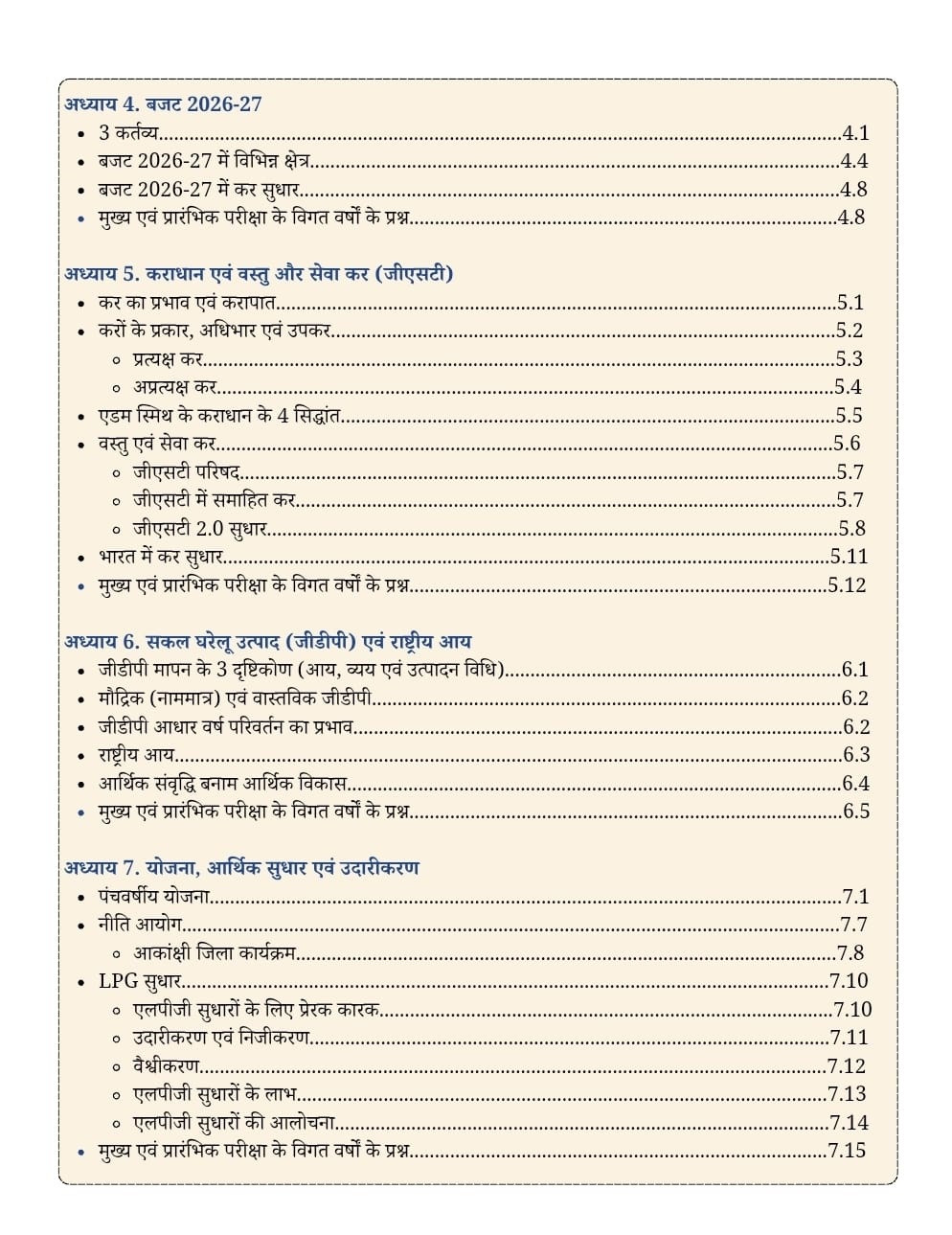 Connect Civils Bhartiya Arthvyavastha (Indian Economy) Hindi Medium New Edition Aug 2026
