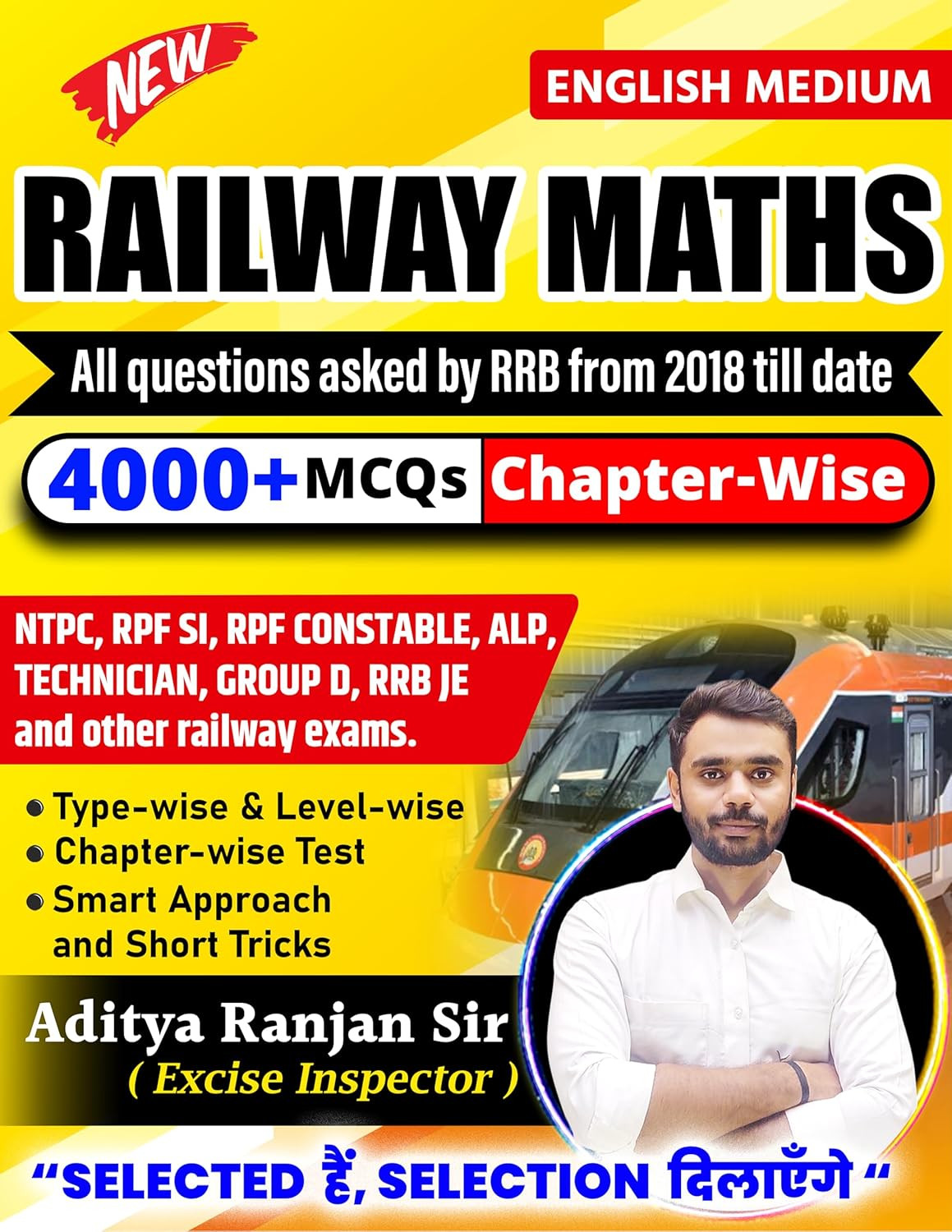 Aditya Ranjan Railway Maths | English Medium | 4000+ Chapter-Wise MCQs | NTPC, RPF SI, RPF Constable, ALP, Technician, Group D, RRB JE And Other Railway Exams| Aditya Ranjan Sir|