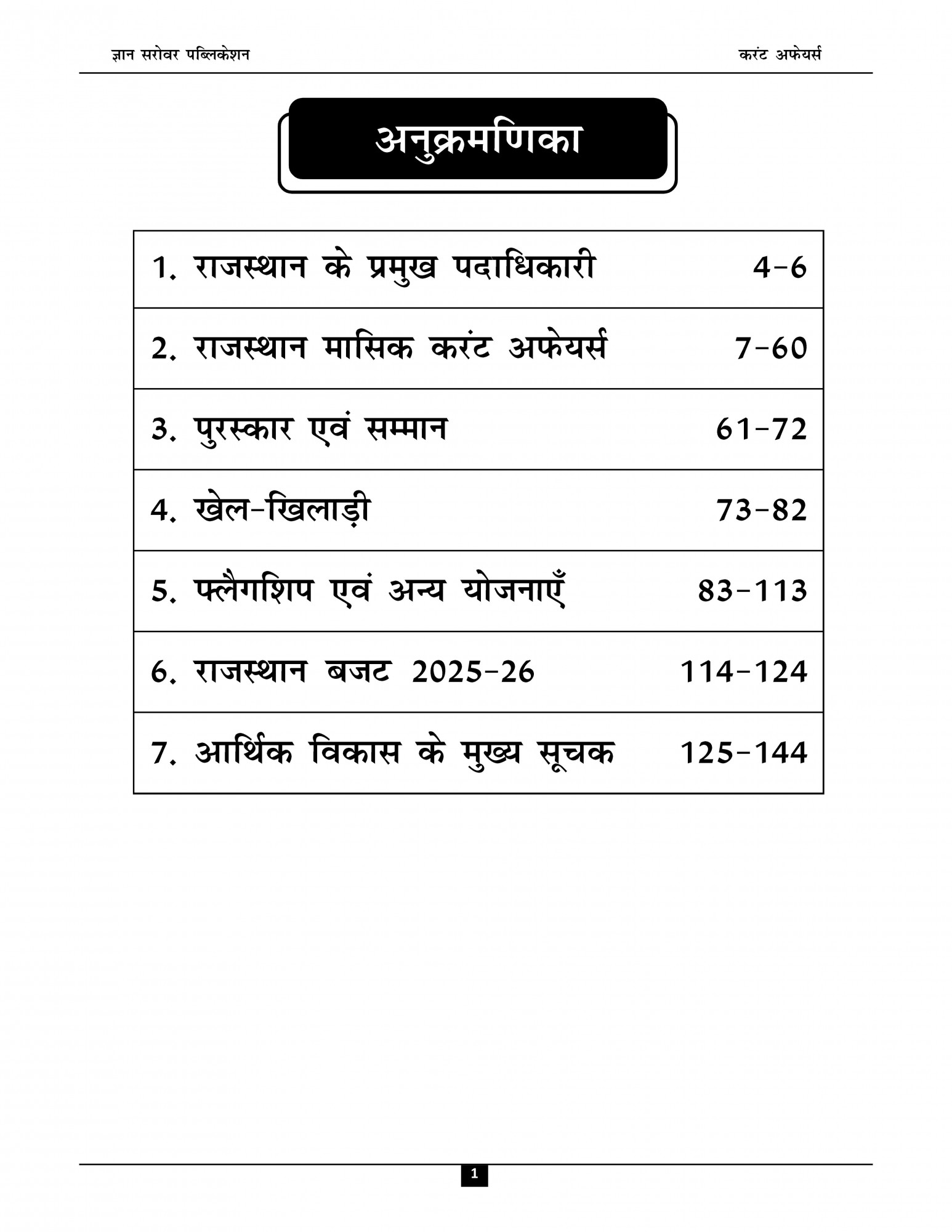 Gyan Sarovar Assistant Professor Rajasthan Current Affairs Up to November 1, 2025 By Er Shahzad Gauri