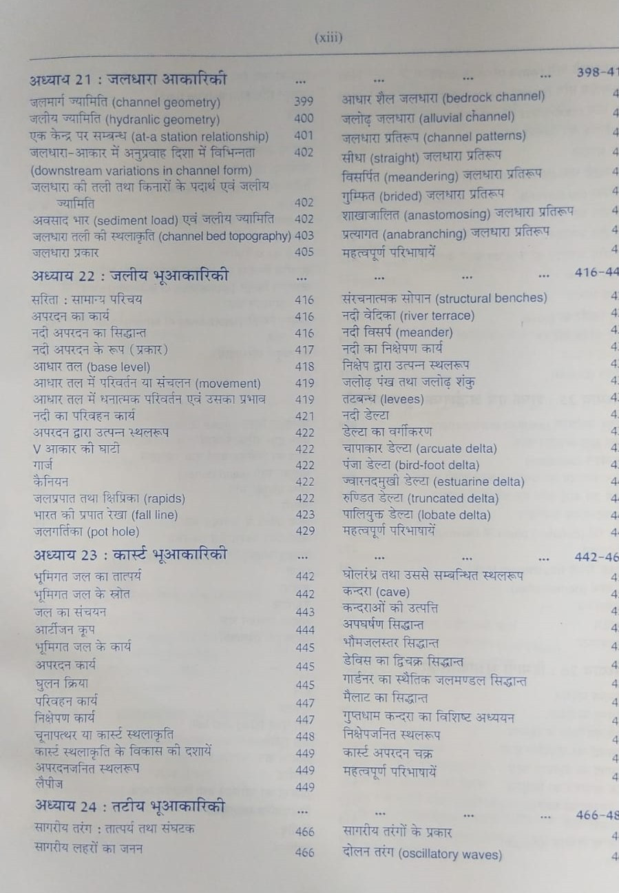 Pravalika Publication Bhu Akriti Vigyan / Geomorphology By Savindra Singh New Edition 2025