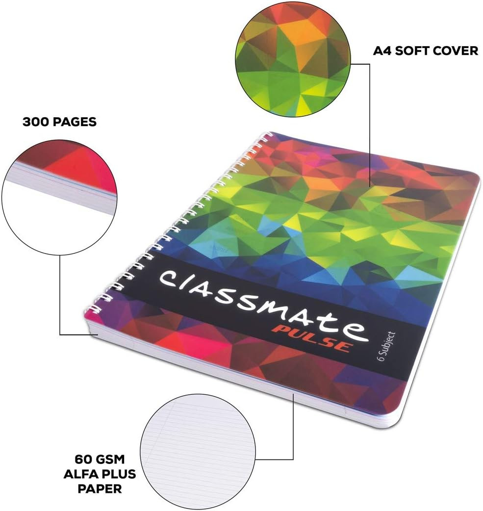 Classmate Spiral Notebok Single Line 300 Pages