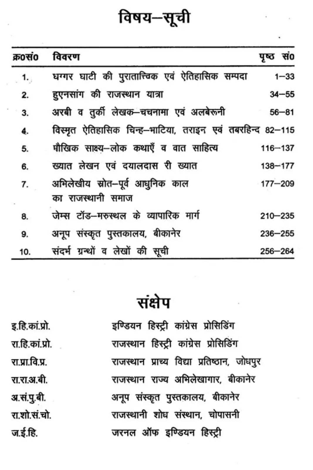 Rajasthan Hindi Granth Academy Rajasthan Itihas Ke Abhigyan Roop (Identified Forms of History of Rajasthan) By Prof Ghanshyam Lal Devda