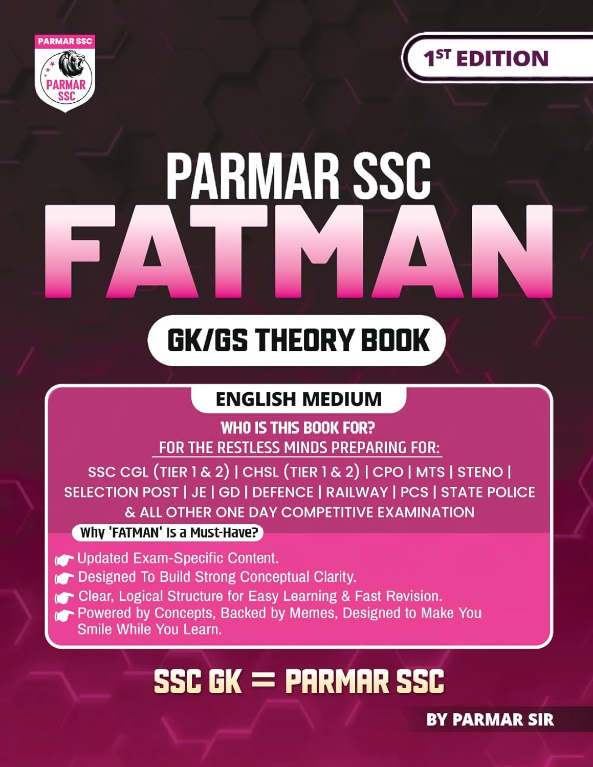 Parmar SSC Fatman Book GK/GS Theory Book (English Medium) 1st Edition 2025