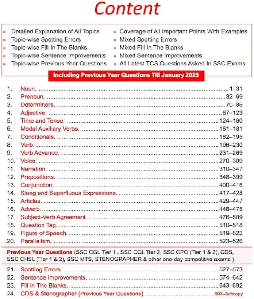 The Complete English Grammar Book, Bilingual Edition for SSC, Bank PO, UPSC & Competitive Exams with Video Content, First Edition - JAIDEEP SINGH