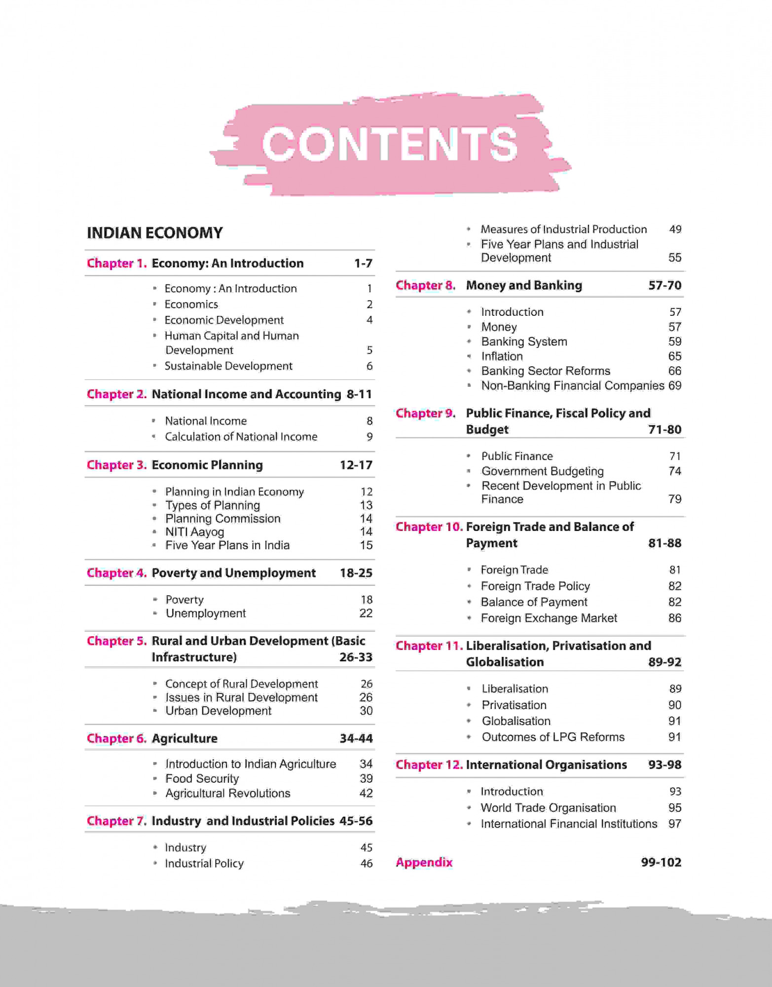 Arihant NCERT Notes Indian Economy (Class 9-12) | 2nd Revised Edition | For UPSC and Other Competitive Exams | English Medium