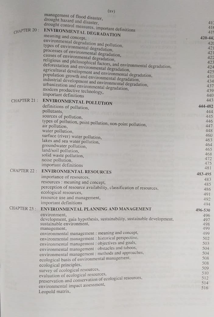 Pravalika Publication Environmental Geography New Edition By Savindra Singh