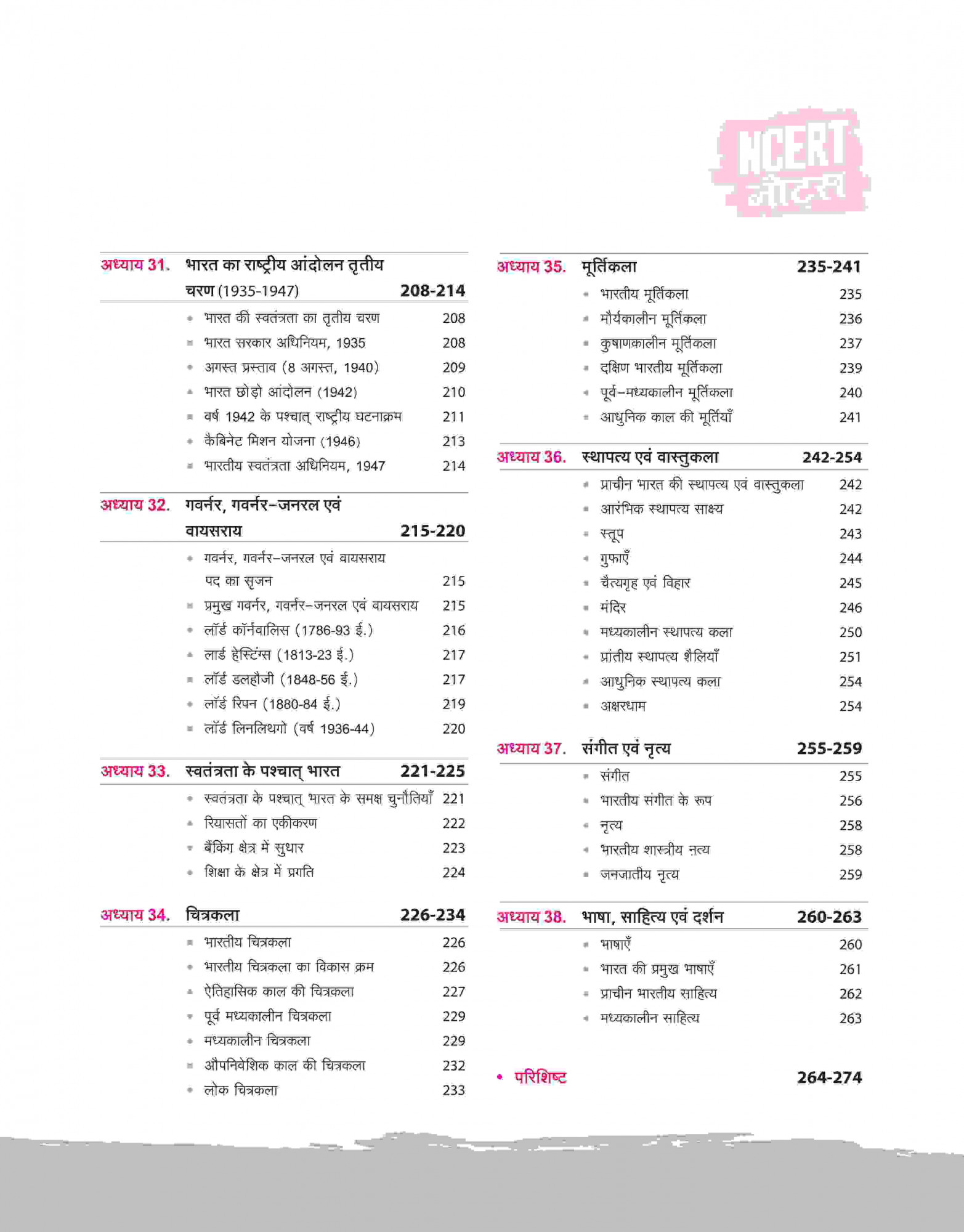 Arihant NCERT Notes Bharatiye Itihas ( Indian History ) (Class 6-12) | 2nd Revised Edition | For UPSC and Other Competitive Exams | Hindi Medium