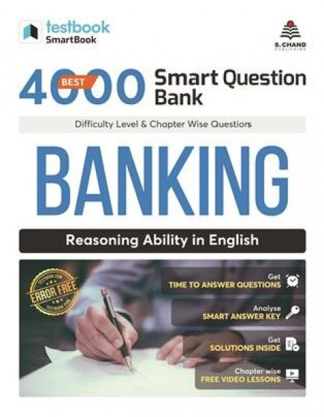 Image of S CHAND IBPS PO CLERCK SBI PO SBI CLERCK REASONING Objective Question Bank Best 4000 Testbook Smart-Banking Reasoning Ability (English)