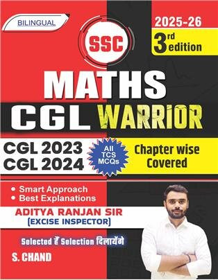 S CHAND SSC CGL MATHS CGL Warrior 2nd Edition By Aditya Ranjan (Bilingual Edition)