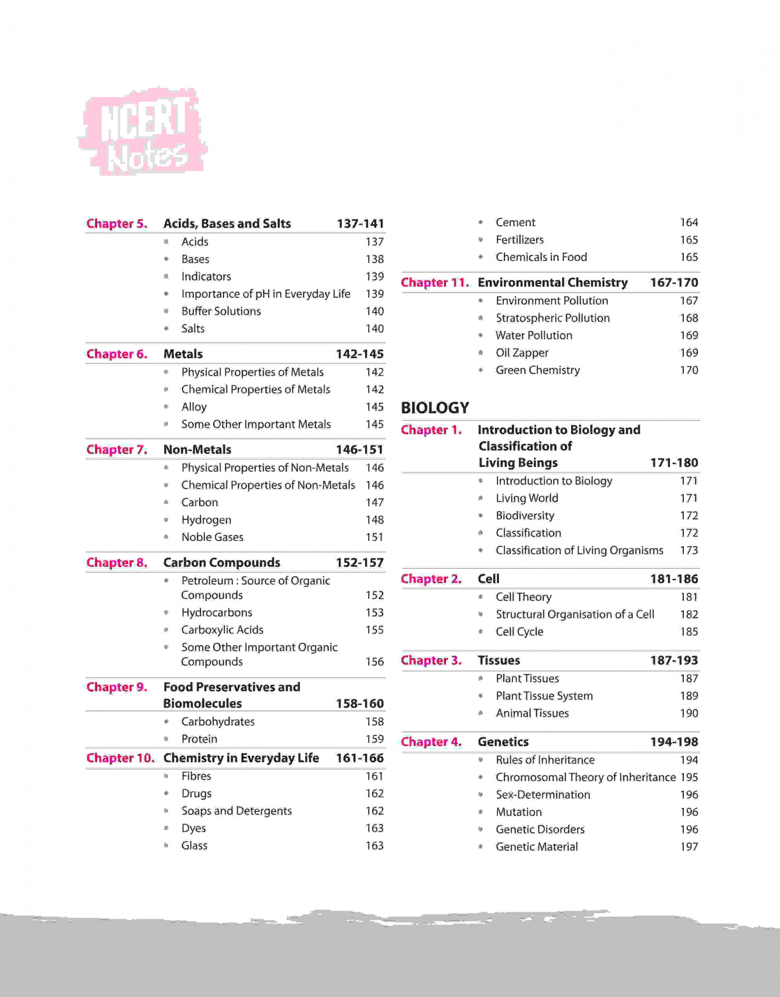 Arihant NCERT Notes General Science (Class 6-12) | 2nd Revised Edition | For UPSC and Other Competitive Exams | English Medium