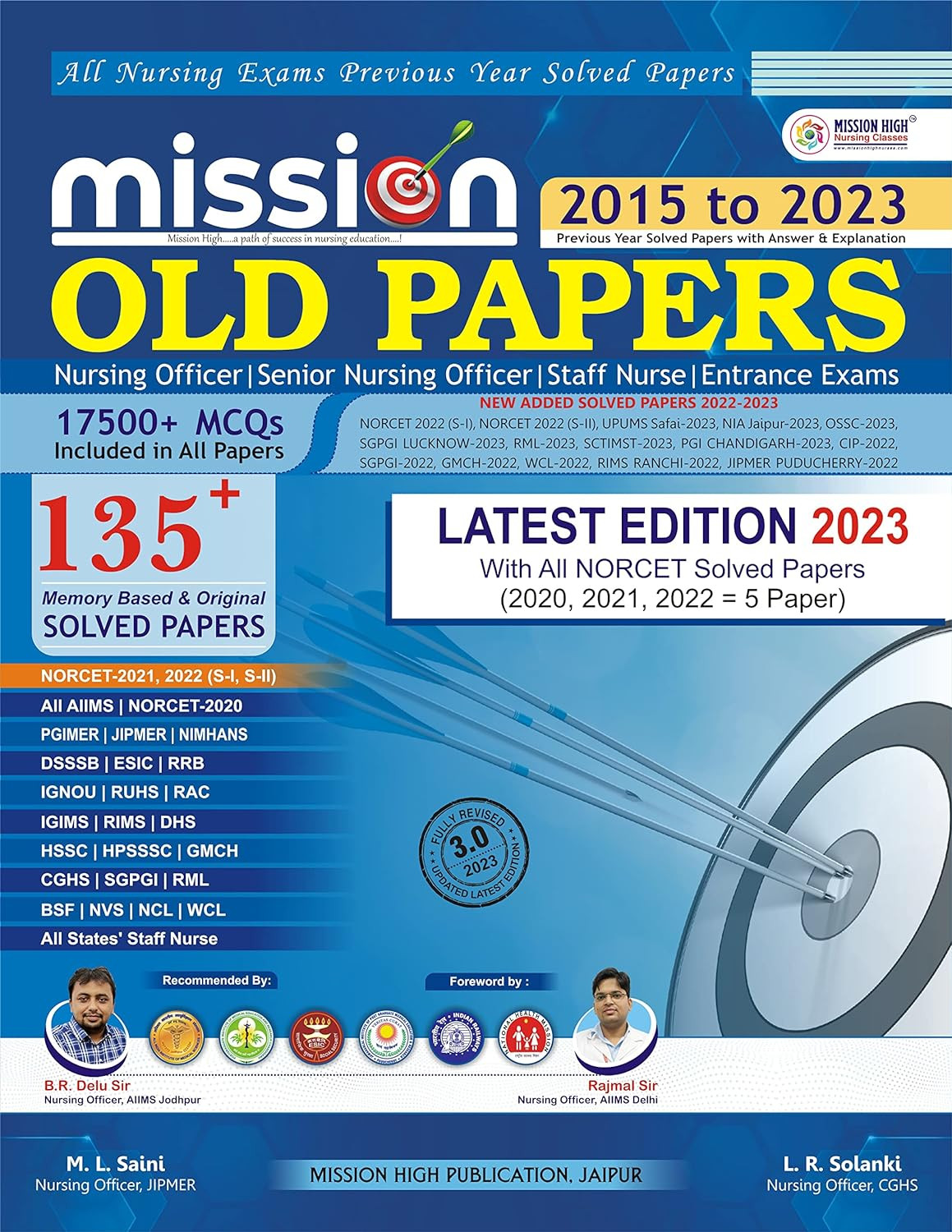 Mission Old Papers Nursing Book 135+ Previous Year Solved Papers