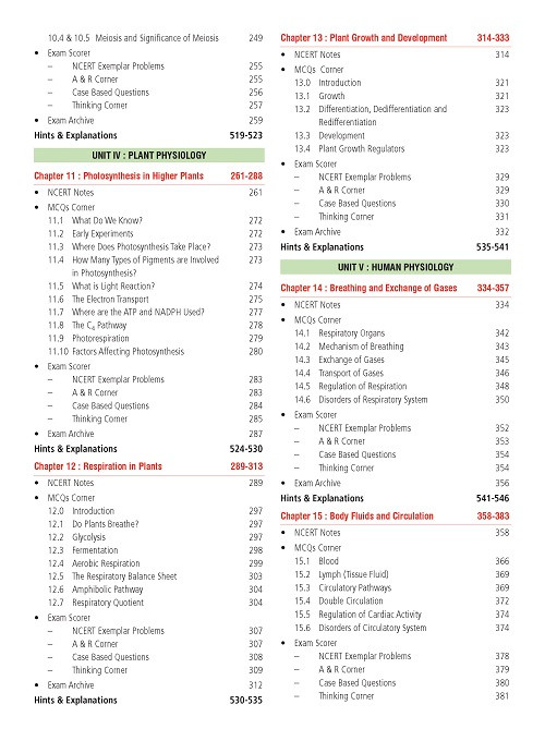 MTG NEET NCERT FINGERTIPS Biology (Based on NCERT Latest Pattern For 2025 Exam) With Objective NCERT Chapter Wise 100+ Questions
