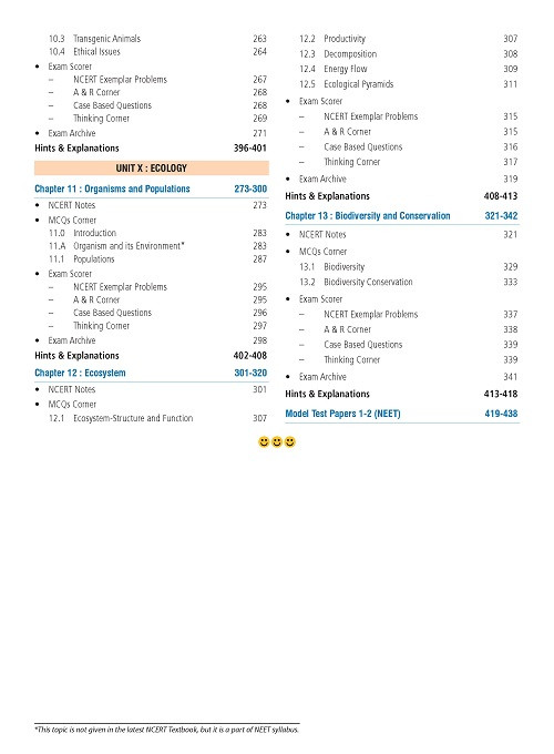 MTG NEET NCERT FINGERTIPS Biology (Based on NCERT Latest Pattern For 2025 Exam) With Objective NCERT Chapter Wise 100+ Questions