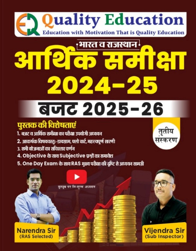 Quality Education India and Rajasthan Aarthik Samiksha 2024-25 and Budget 2025-26