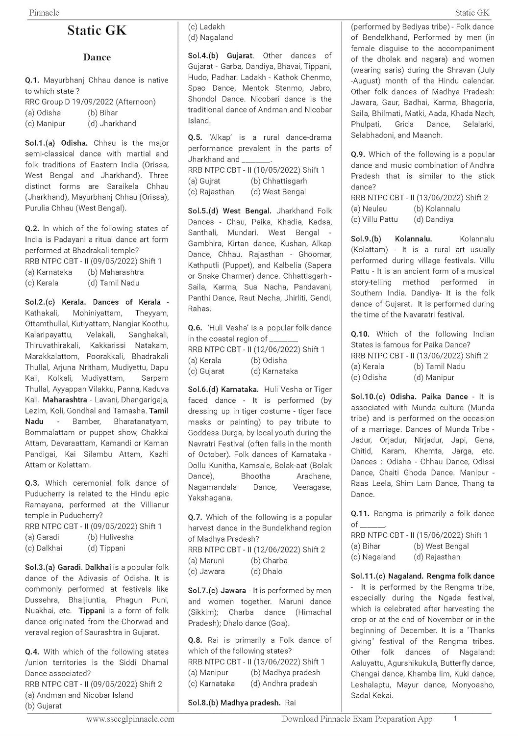 Pinnacle Railway General Studies 7100 TCS MCQ chapter wise coverage 2nd Edition english medium