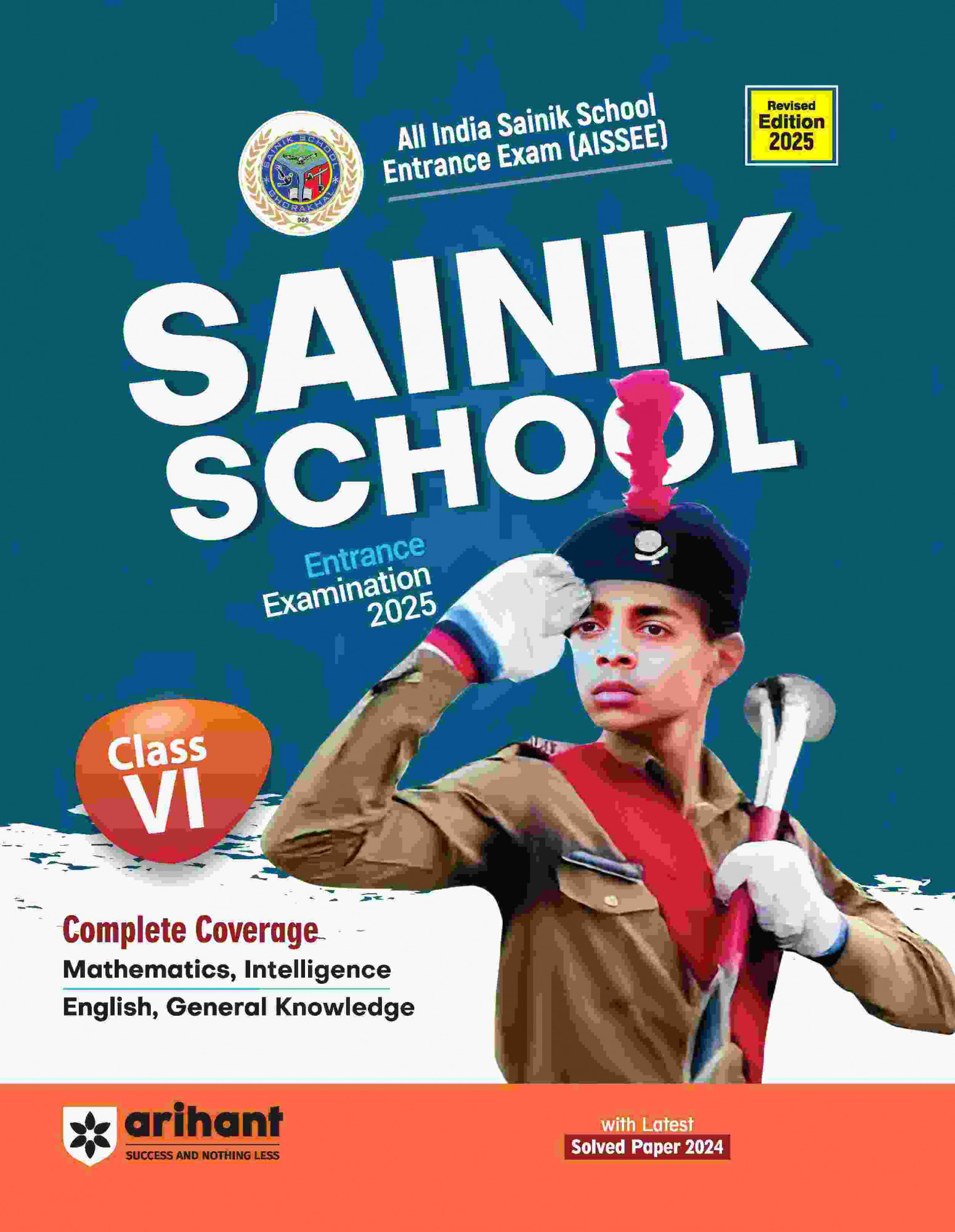Arihant AISSEE Military School Entrance Exam 2025 Guide (Class VI) | English Medium