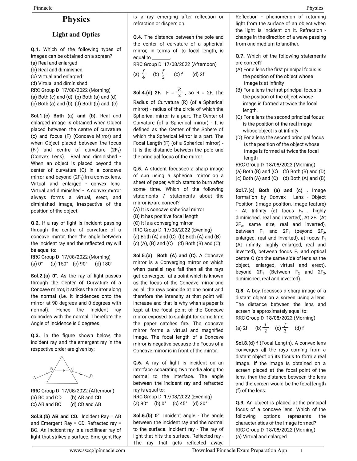 Pinnacle Railway Science 5300 TCS MCQ Chapter wise Coverage | All Latest Question asked in Railway Exams with detailed explanation & short tricks | Railway | ALP | Technician | NTPC | Group D | RRB JE | RPF For 2024 railway exams | English medium