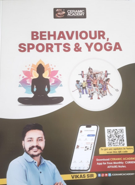 Image of Ceramic Academy RAS Mains Behaviour Sports and Yoga By Vikas Sir In English Medium