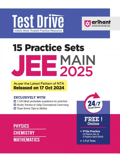 Image of Arihant JEE MAIN 15 Practice Sets ( PHYSICS CHEMISTRY MATHEMATIC ) 2025 As Per Latest Pattern Of NTA Released On 17 Oct 2024 (English Medium)