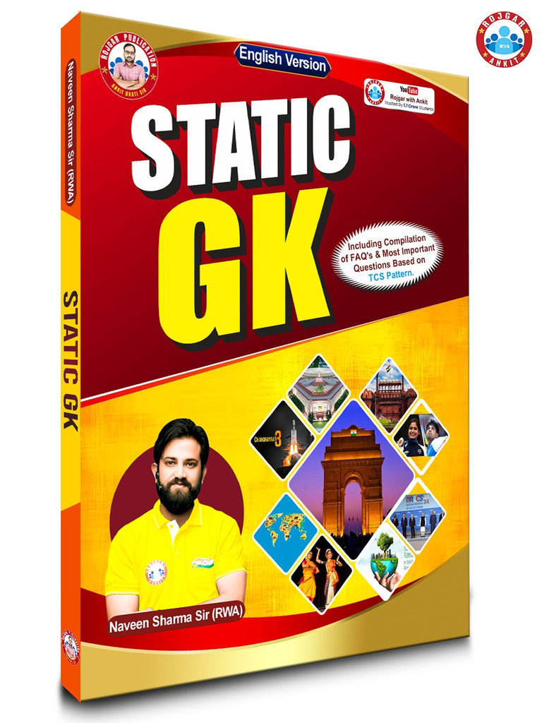 Ankit Bhati RWA RP Static G K ( Updated 2025 ) Book by Ankit Bhati Sir And Naveen Sir (English Version) New Update Second Edition