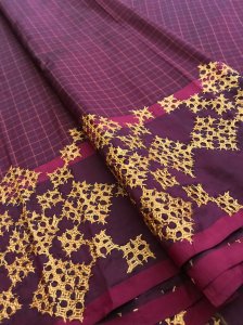 sindhi stitch saree