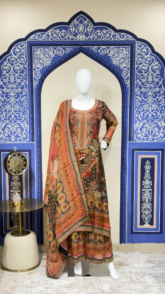 Image of Plazzo with Kurti