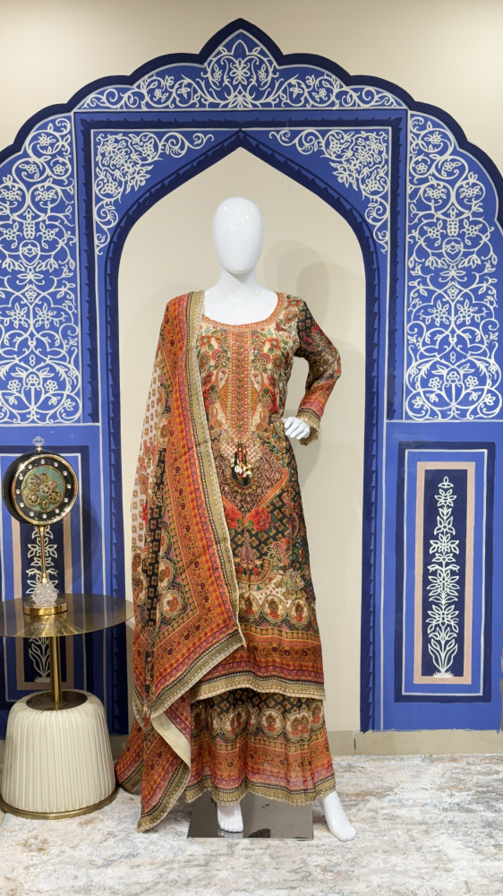 Image of Plazzo with Kurti