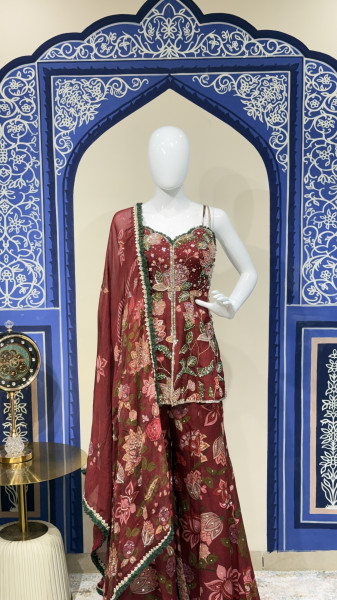 Plazzo with Kurti