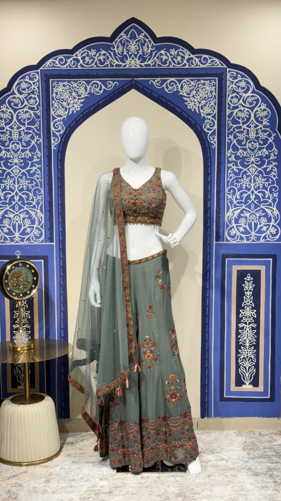 Image of Plazzo with Kurti