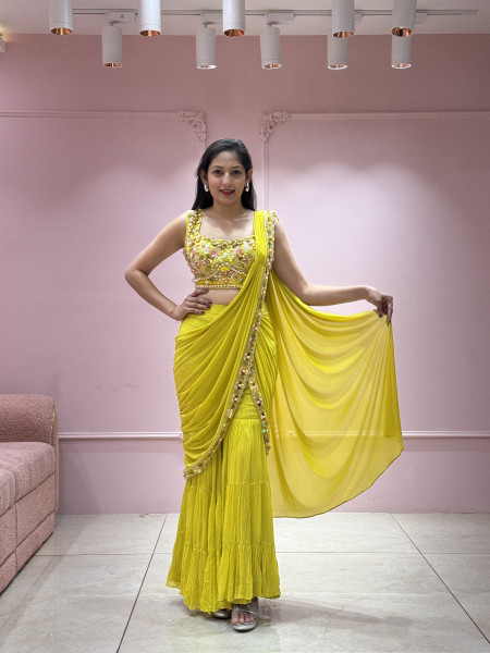 Drape Saree with Palazzo
