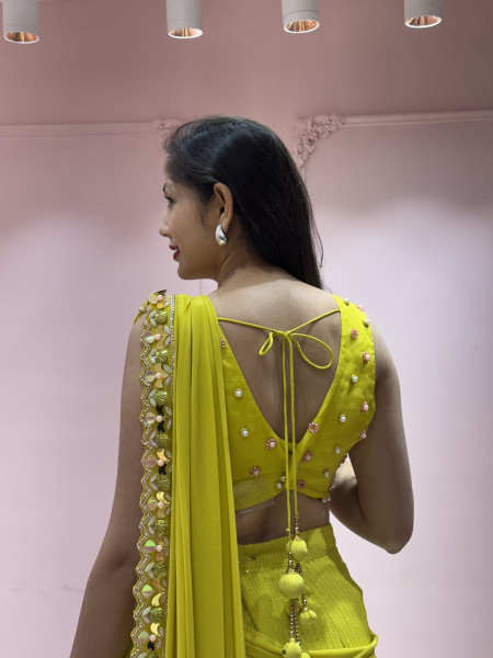 Drape Saree with Palazzo