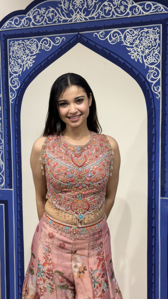 Plazzo with Crop top