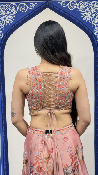 Plazzo with Crop top