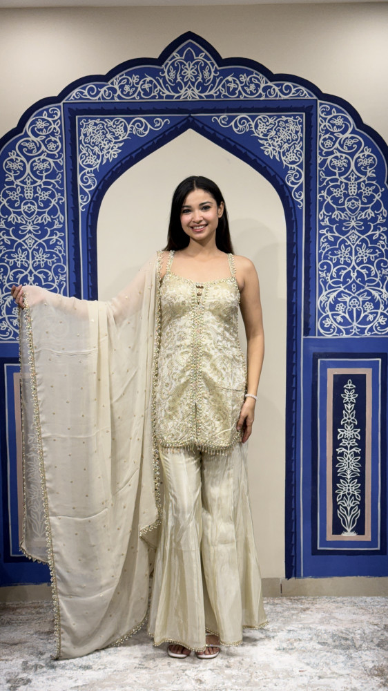 Image of Plazzo with Kurti