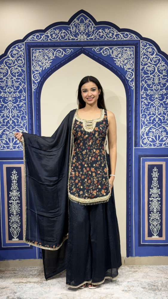 Image of Plazzo with Kurti
