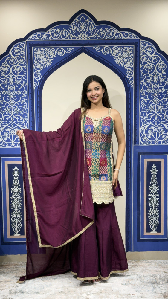Image of Plazzo with Kurti