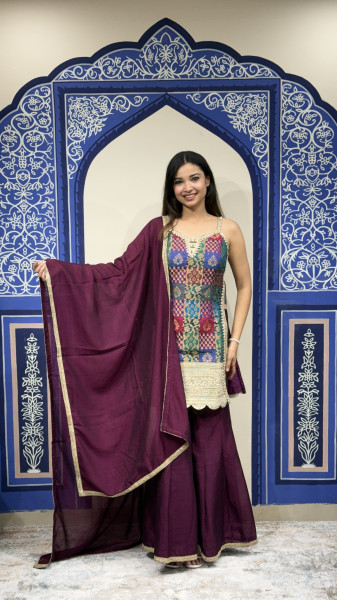 Plazzo with Kurti